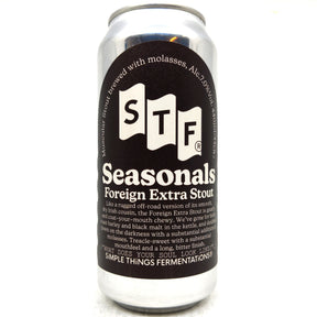 Simple Things Fermentations Foreign Extra Stout 7% (440ml can)-Hop Burns & Black