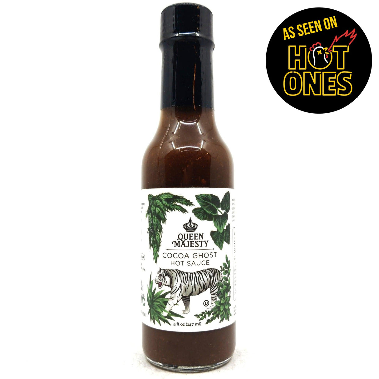 Queen Majesty Cocoa Ghost Hot Sauce (147ml) Hop Burns & Black