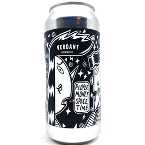 Verdant People Money Space Time Pale Ale 3.4% (440ml can)-Hop Burns & Black
