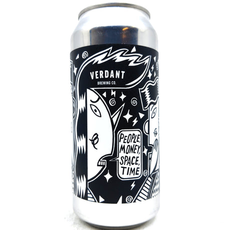 Verdant People Money Space Time Pale Ale 3.4% (440ml can)-Hop Burns & Black