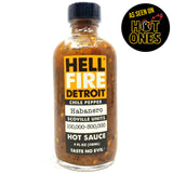 Hell Fire Detroit Habanero Hot Sauce (118ml)-Hop Burns & Black