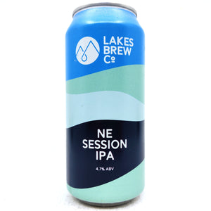 Lakes Brew Co NE Session IPA 4.7% (440ml can)-Hop Burns & Black