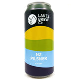 Lakes Brew Co NZ Pilsner 4.5% (440ml can)-Hop Burns & Black