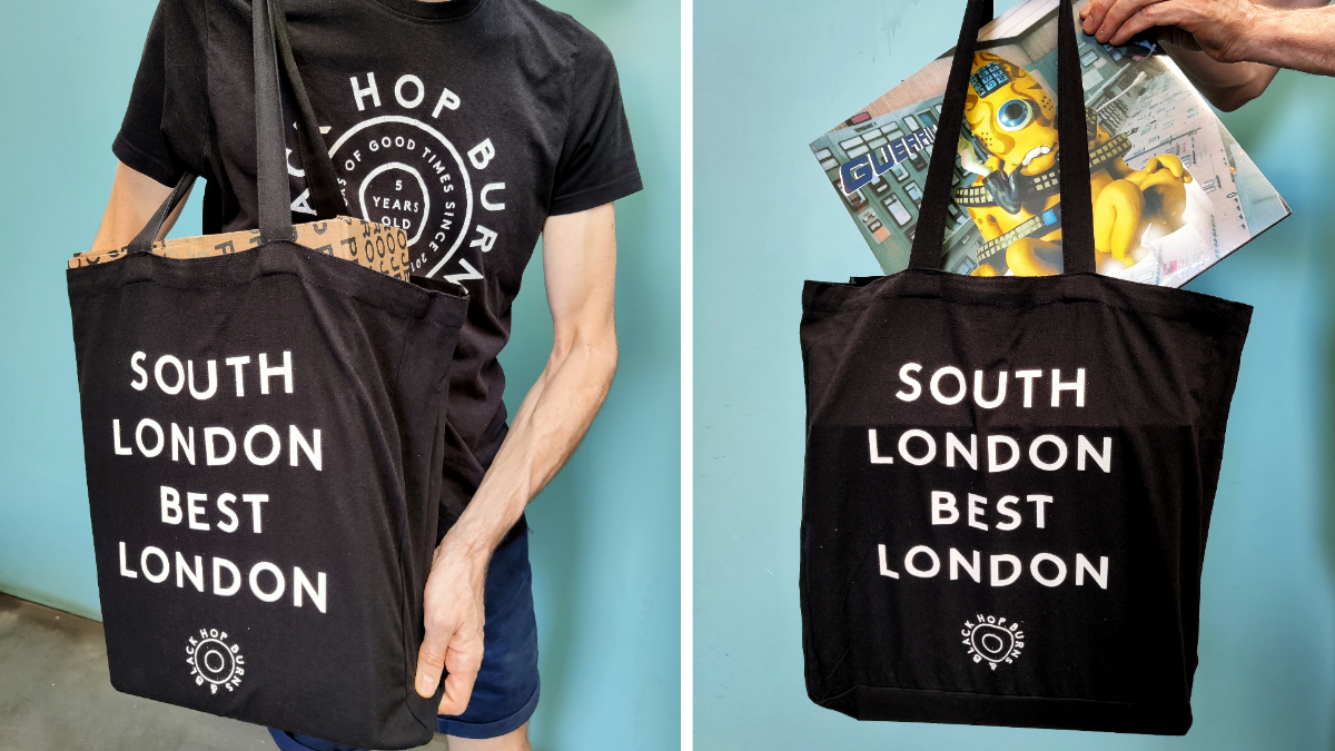 HB&B South London Best London tote bag-Hop Burns & Black