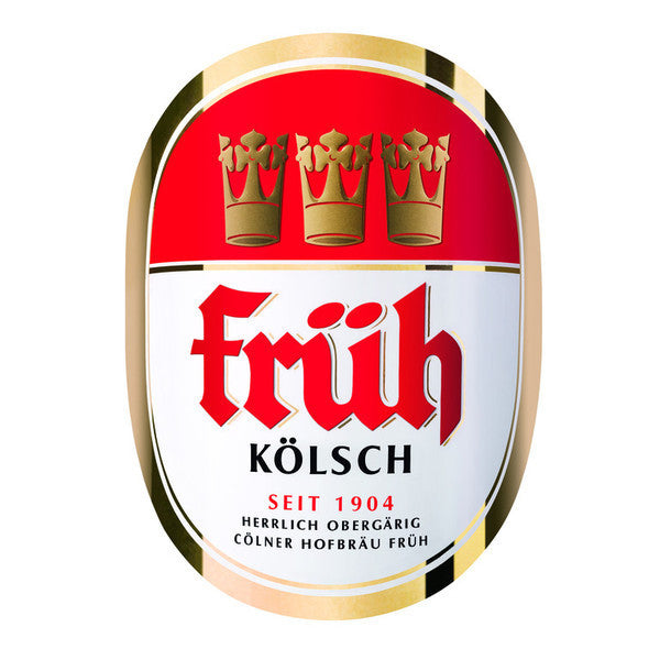Fruh Kolsch 4.8% (500ml can)-Hop Burns & Black