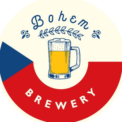 Bohem Brewery Amos Czech Pilsner 4.9% (440ml can)-Hop Burns & Black