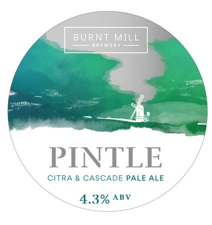 Burnt Mill Pintle Citra & Cascade Pale 4.3% (440ml can)-Hop Burns & Black