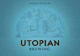 Utopian Unfiltered British Lager 4.7% (440ml can)-Hop Burns & Black