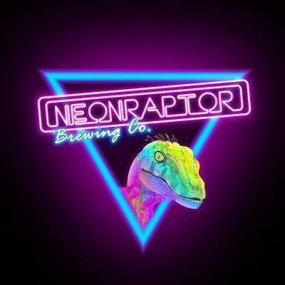 Neon Raptor Go Big Or Go West Double IPA 8.2% (440ml can)-Hop Burns & Black