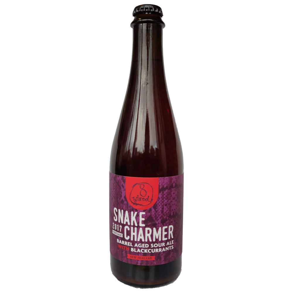 8 Wired Snakecharmer Barrel Aged Sour Ale With Blackcurrants 7.7% (500ml)-Hop Burns & Black