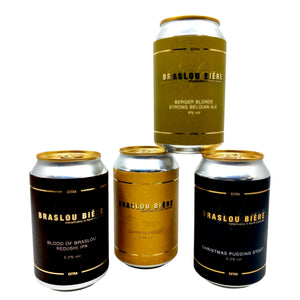 Braslou Biere 4-pack (4 x 330ml cans)-Hop Burns & Black
