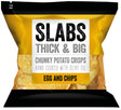 Slabs Egg & Chips Chunky Potato Crisps (80g)-Hop Burns & Black