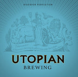 Utopian Bohemian British Lager 4.2% (440ml can)-Hop Burns & Black
