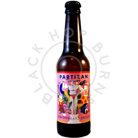 Partizan Saison Lemongrass 3.8% (330ml)-Hop Burns & Black