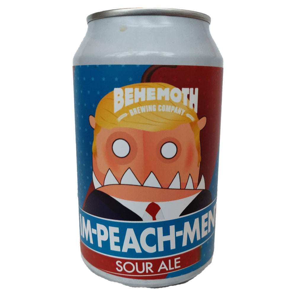Behemoth Brewing Im-PEACH-ment Sour Ale 5.5% (330ml can)-Hop Burns & Black