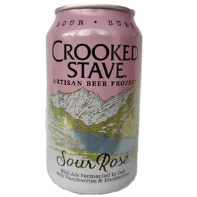 Crooked Stave Sour Rosé Wild Ale 4.5% (355ml can)-Hop Burns & Black