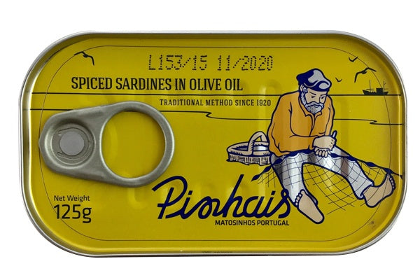 Pinhais Portuguese Spiced Sardines in Olive Oil (125g)-Hop Burns & Black