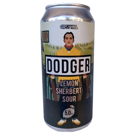 Gipsy Hill Dodger Lemon Sherbert Sour 5% (440ml can)-Hop Burns & Black