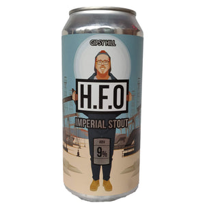 Gipsy Hill H.F.O. Imperial Stout 9% (440ml can)-Hop Burns & Black