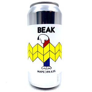 Beak Brewery Maps IPA 6.5% (440ml can)-Hop Burns & Black