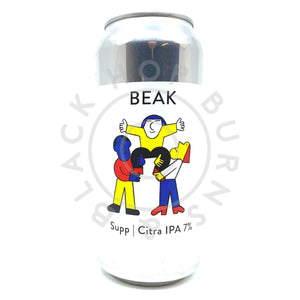 Beak Brewery Supp Citra IPA 7% (440ml can)-Hop Burns & Black