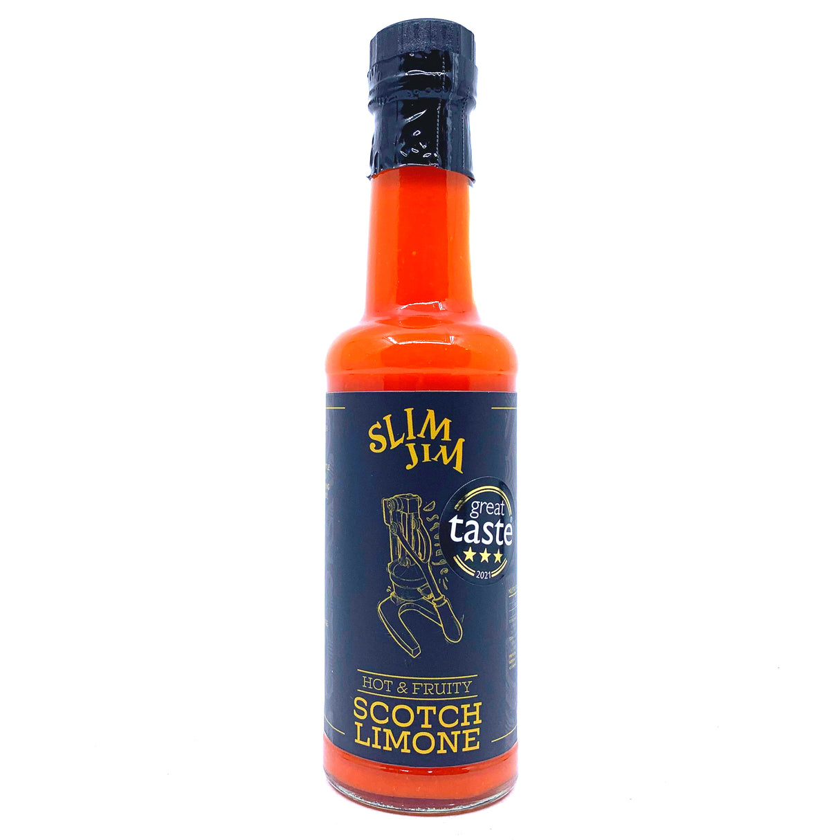 Slim Jim's Scotch Limone Hot Sauce (150ml)-Hop Burns & Black