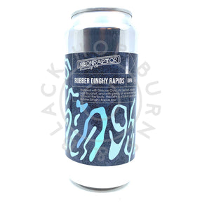 Neon Raptor Rubber Dinghy Rapids Double IPA 8% (440ml can)-Hop Burns & Black