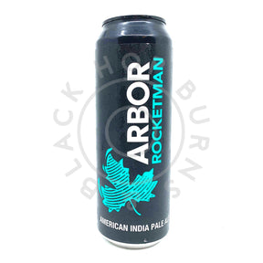 Arbor Rocketman IPA 6% (568ml can)-Hop Burns & Black