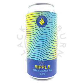 Drop Project Ripple West Coast IPA 6.6% (440ml can)-Hop Burns & Black