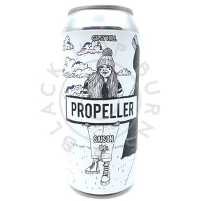 Gipsy Hill Propeller Rye Saison 6.1% (440ml can)-Hop Burns & Black