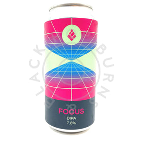 Drop Project Focus Double IPA 7.8% (440ml can)-Hop Burns & Black
