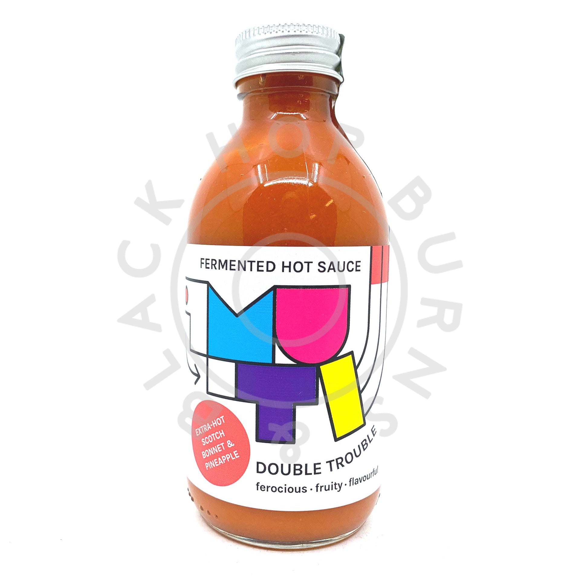 Muti Double Trouble Fermented Hot Sauce (200ml)-Hop Burns & Black