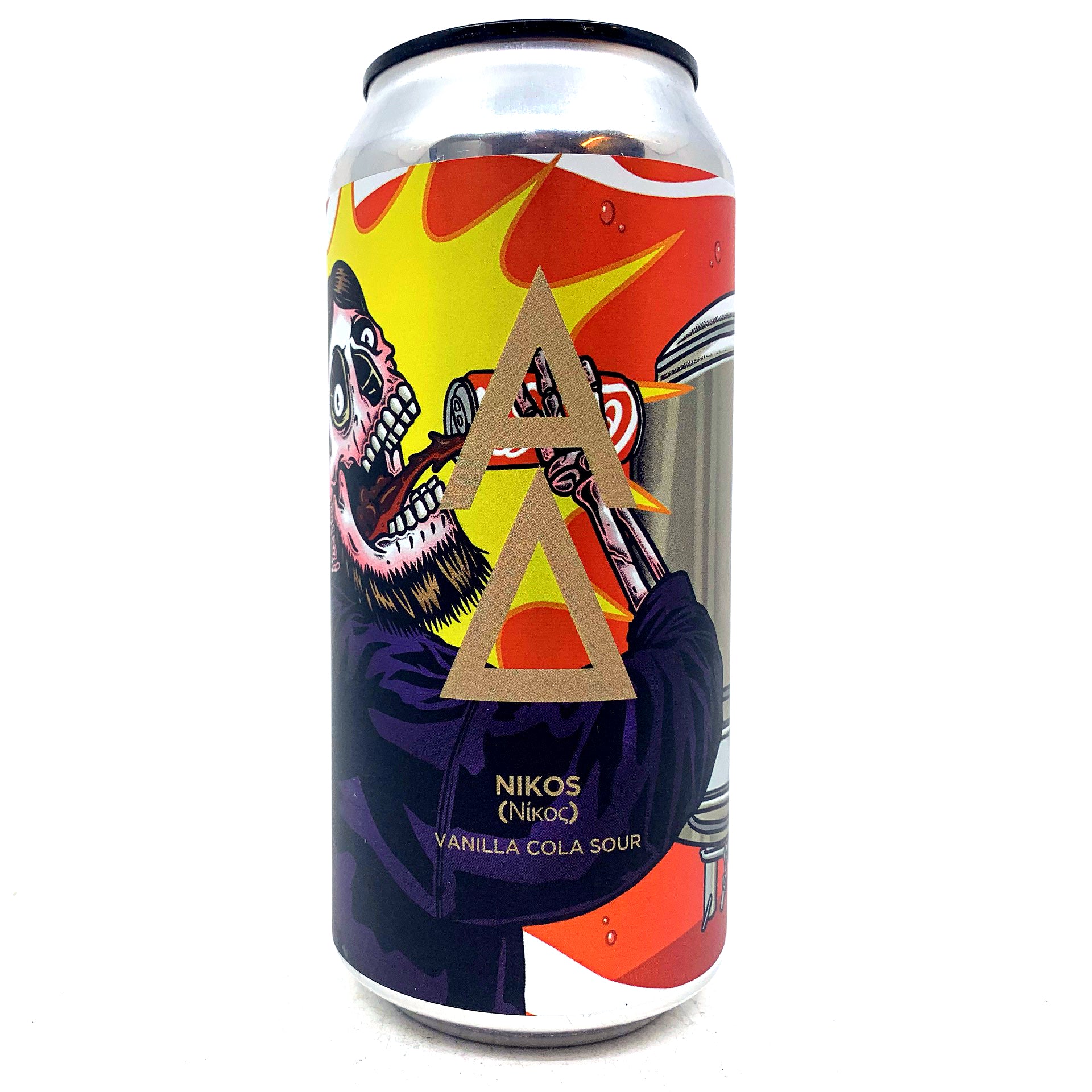 Alpha Delta Nikos Vanilla Cola Sour 4.6% (440ml can)-Hop Burns & Black