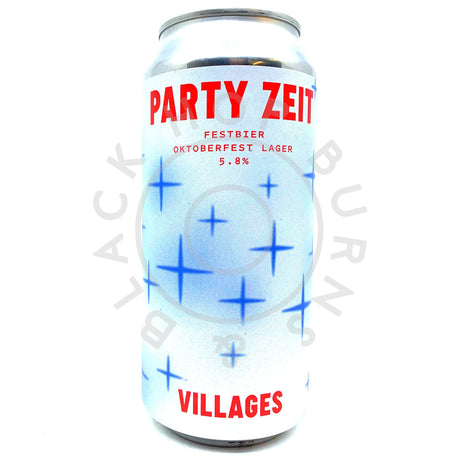 Villages Party Zeit Festbier Oktoberfest Lager 5.8% (440ml can)-Hop Burns & Black