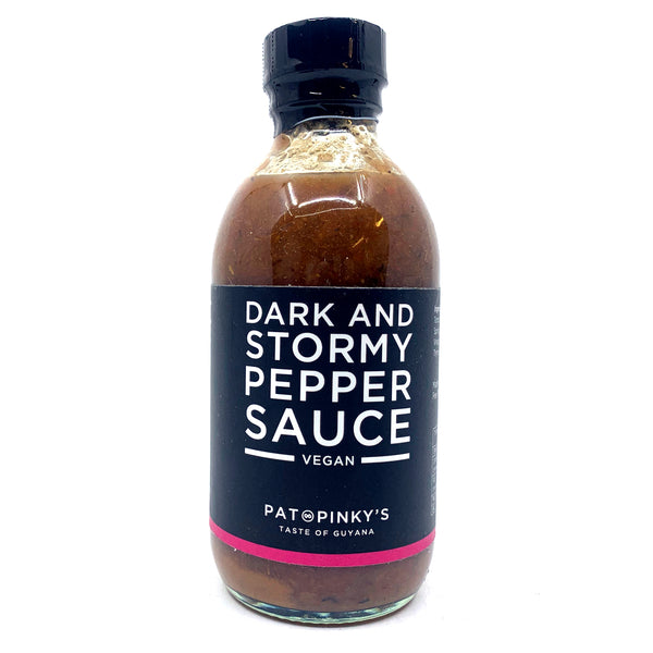 Pat & Pinky's Dark & Stormy Pepper Sauce (200ml)-Hop Burns & Black