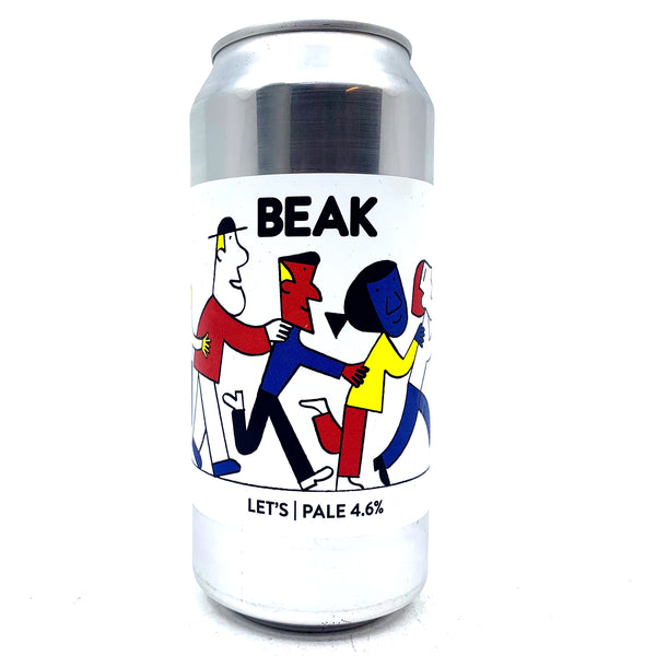 Beak Brewery Let's Pale Ale 4.6% (440ml can)-Hop Burns & Black