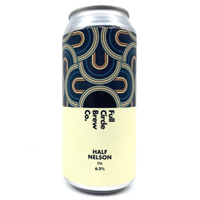Full Circle Half Nelson IPA 6.2% (440ml can)-Hop Burns & Black