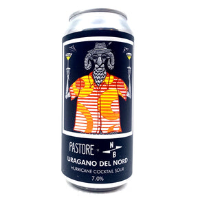 Pastore Uragano Del Nord Fruited Sour 7% (440ml can)-Hop Burns & Black