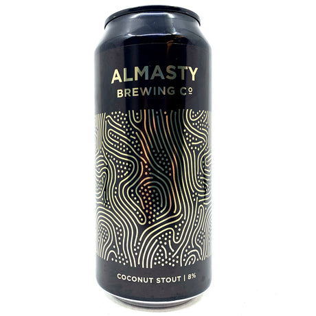 Almasty Coconut Stout 8% (440ml can)-Hop Burns & Black