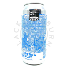 Pressure Drop Makers & Takers Double IPA 8.5% (440ml can)-Hop Burns & Black