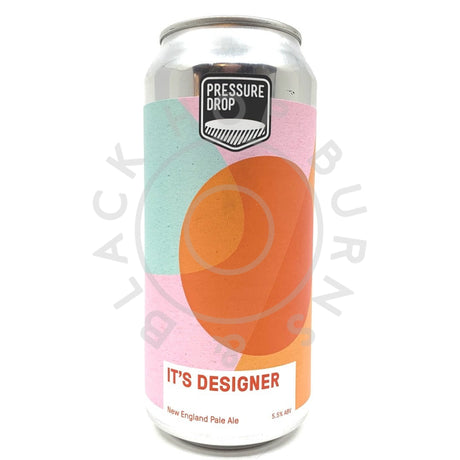 Pressure Drop It's Designer New England Pale Ale 5.5% (440ml can)-Hop Burns & Black