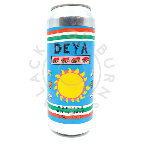 DEYA Routine Bites Hard Triple IPA 10% (500ml can)-Hop Burns & Black