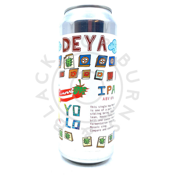 DEYA Yolo New England IPA 6% (500ml can)-Hop Burns & Black