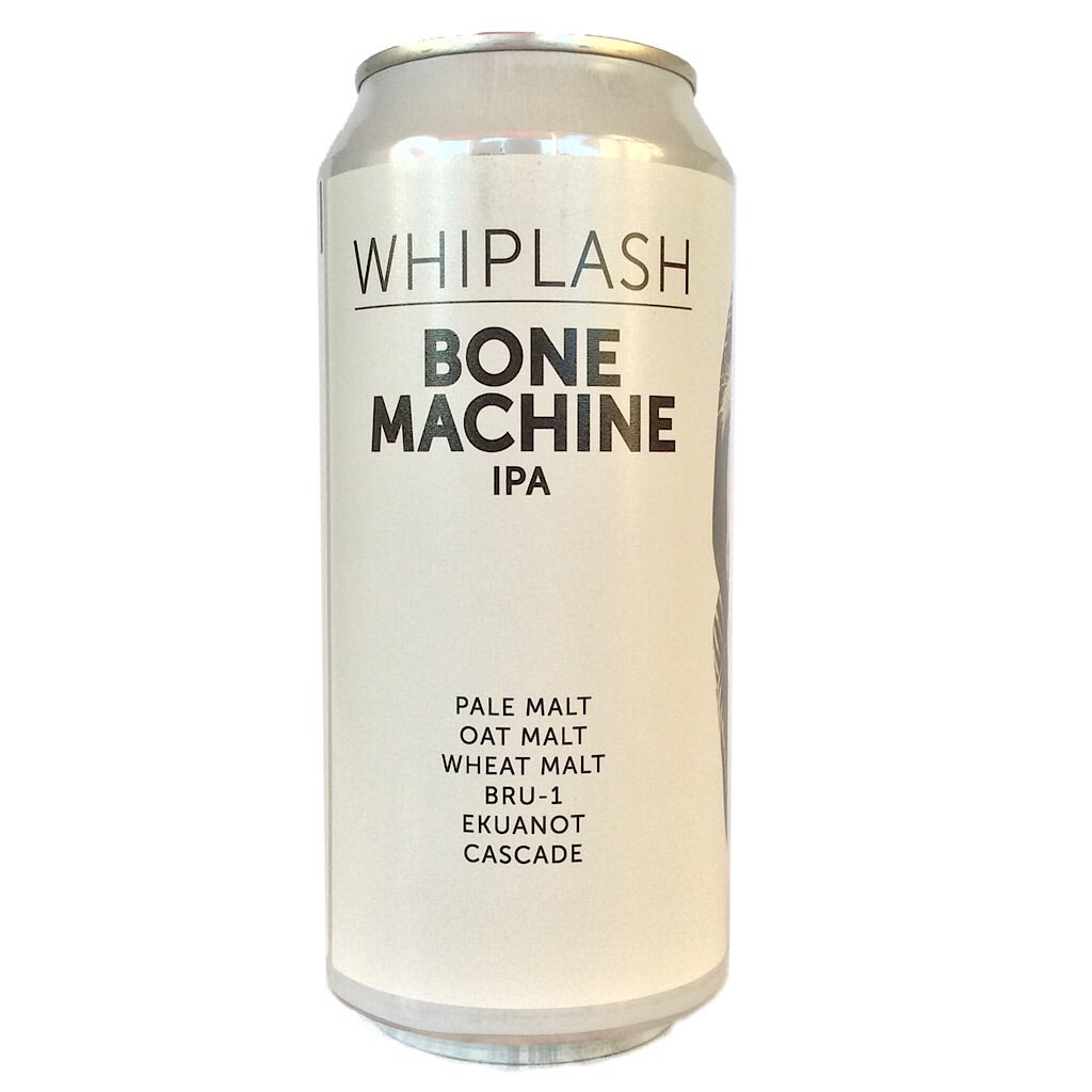 Whiplash Bone Machine IPA 6.2% (440ml can)-Hop Burns & Black