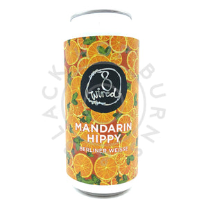 8 Wired Mandarin Hippy Berliner Weisse 4.5% (440ml can)-Hop Burns & Black