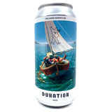 Duration x Beak Sail Cellared Saison 4.2% (440ml can)-Hop Burns & Black