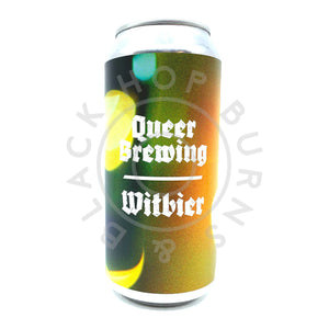 Queer Brewing Flowers Wit 4% (440ml can)-Hop Burns & Black