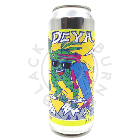 DEYA Saturated in Strata Double IPA 8% (500ml can)-Hop Burns & Black