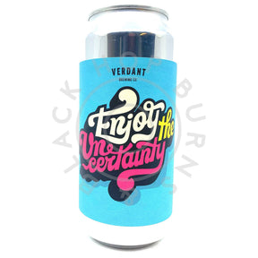 Verdant Enjoy The Uncertainty IPA 7.2% (440ml can)-Hop Burns & Black
