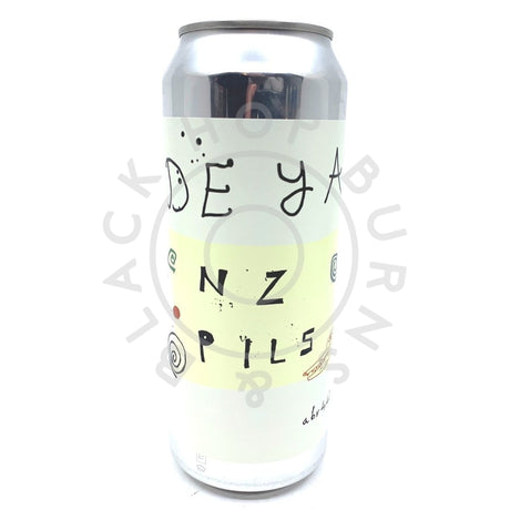 DEYA New Zealand Pils 4.4% (500ml can)-Hop Burns & Black